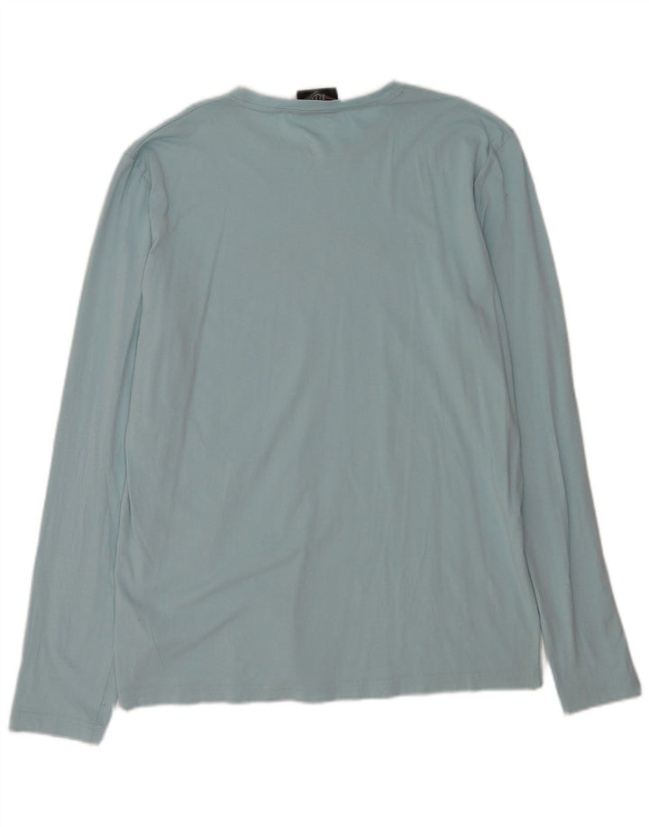 Bear Ανδρικό γραφικό τοπ μακρυμάνικο μεγάλο μπλε βαμβακερό