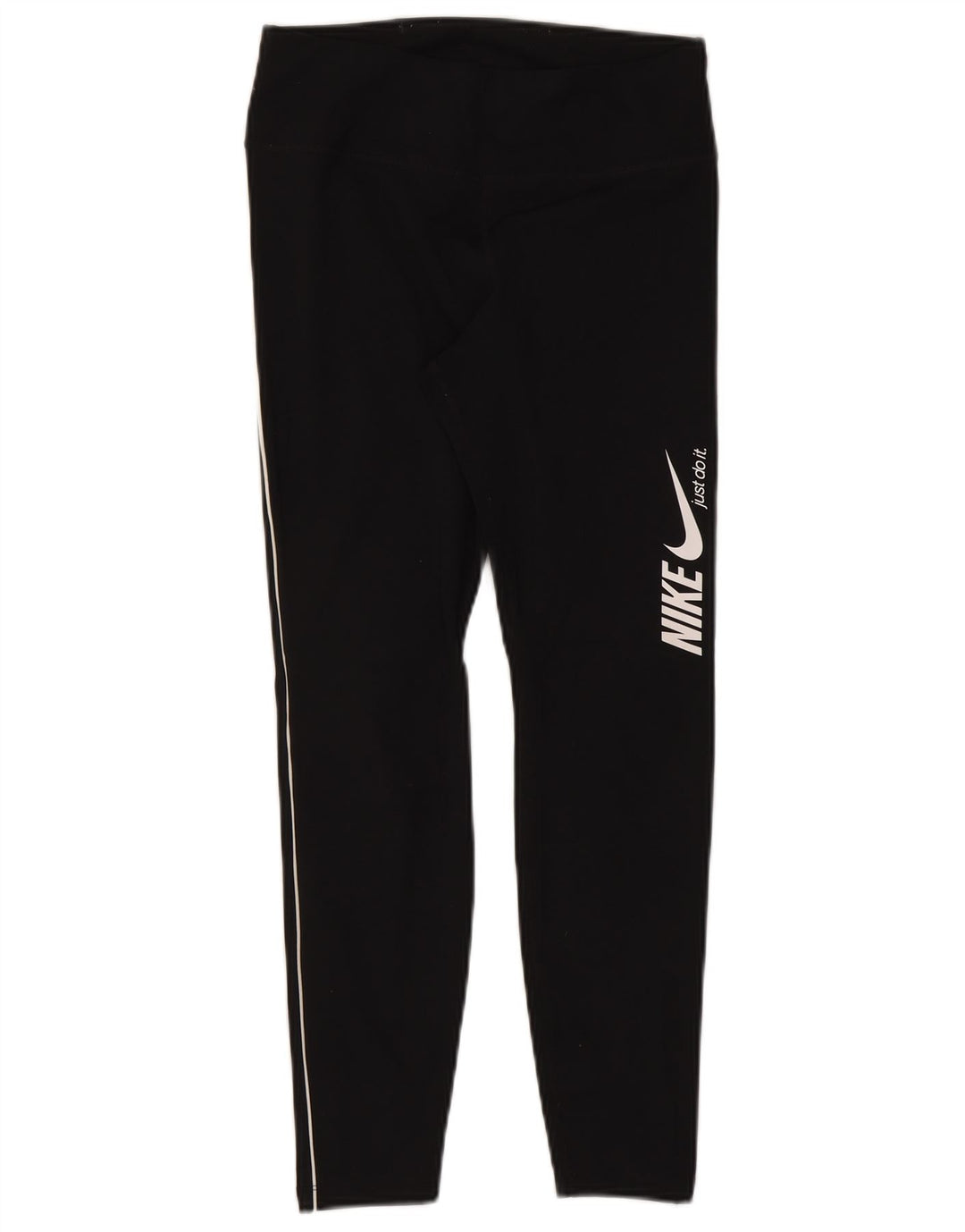 Γυναικεία Nike Dri Fit Graphic Crop leggings UK 12 Medium Black Polyester