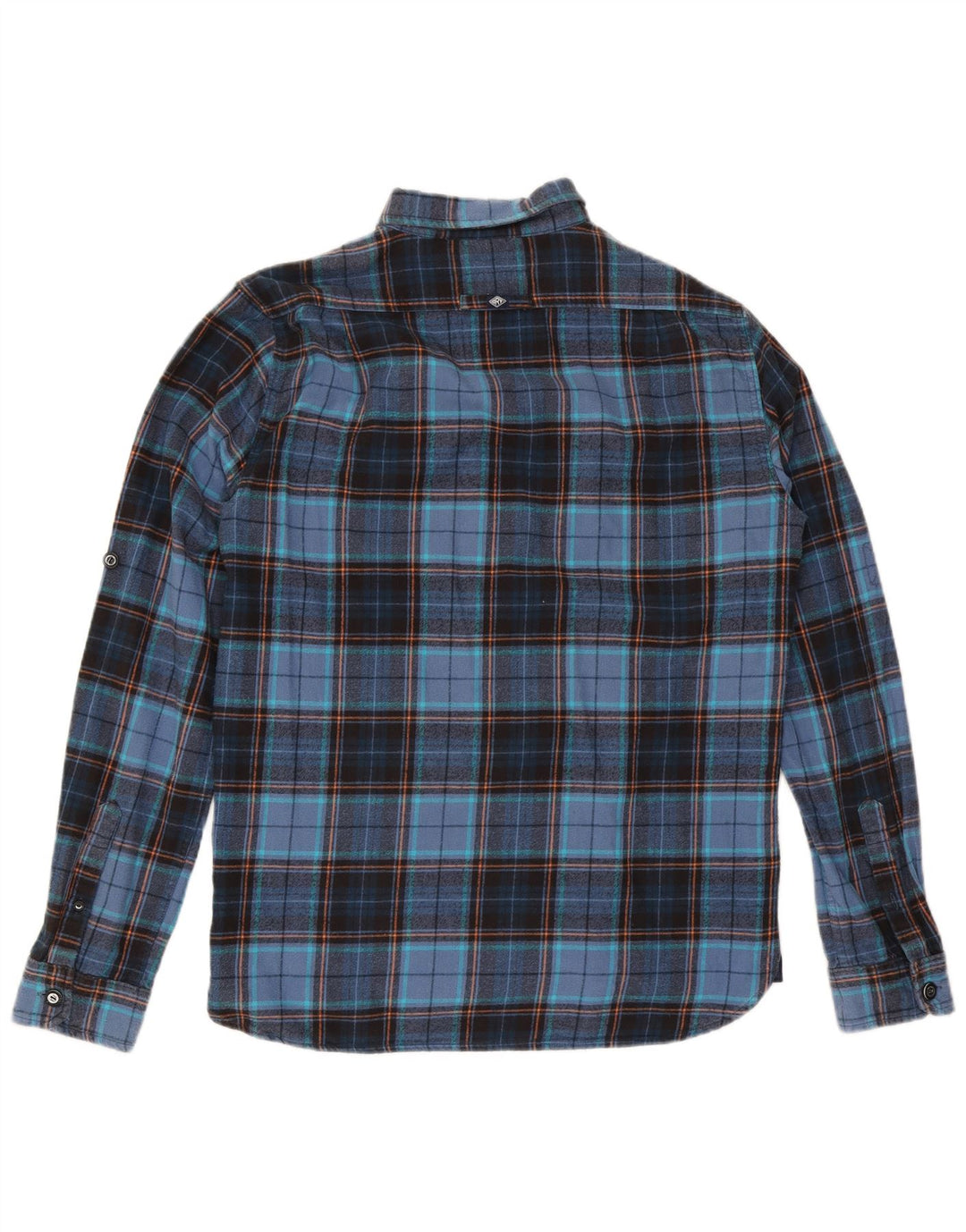 Ανδρικό φανελένιο πουκάμισο Superdry XL Navy Blue Check Cotton