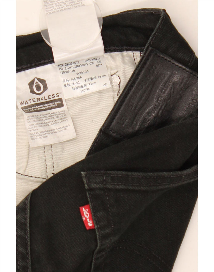 Ανδρικό τζιν Levi's Slim W30 L30 μαύρο βαμβακερό