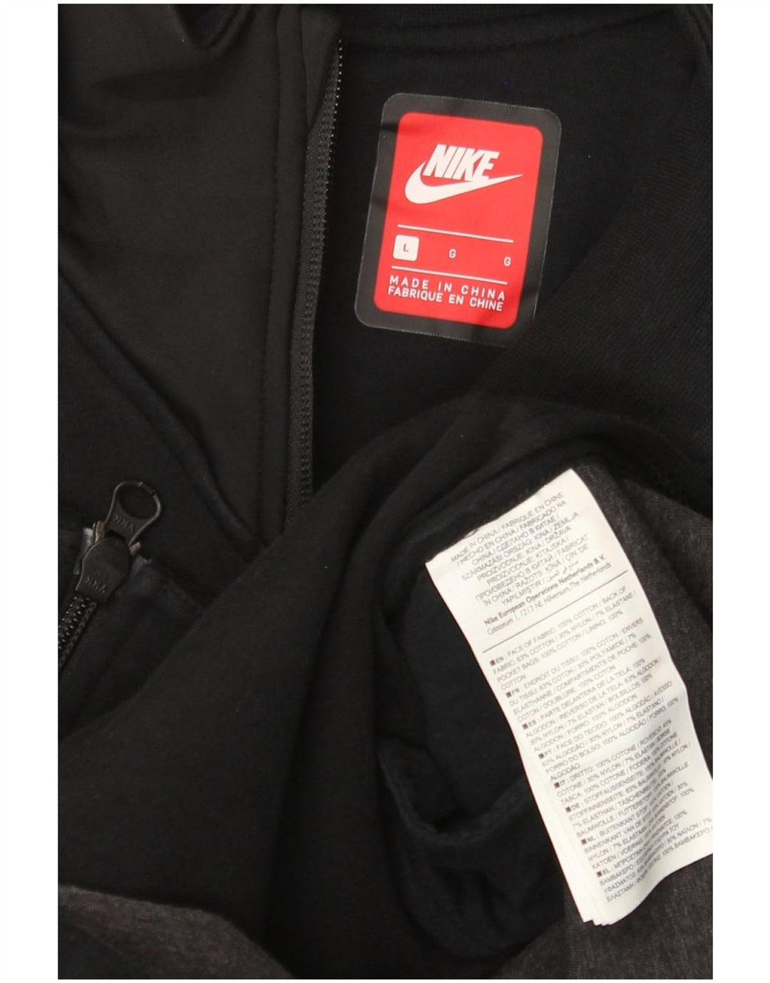 Γυναικείο παλτό Nike Windbreaker UK 16 Large μαύρο βαμβακερό
