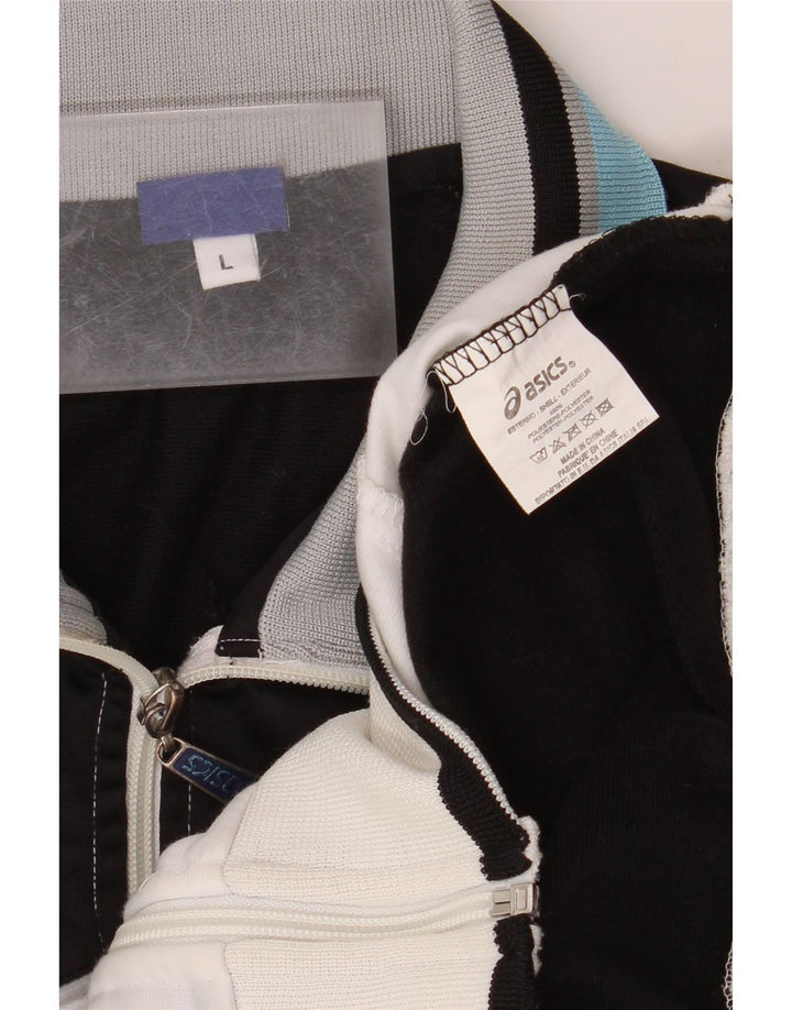 Ανδρική αθλητική φόρμα ASICS Top Jacket Large White Colourblock Polyester