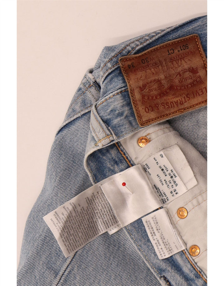 LEVI'S Ανδρικό τζιν 501 CT ίσιο W30 L30 Μπλε βαμβακερό
