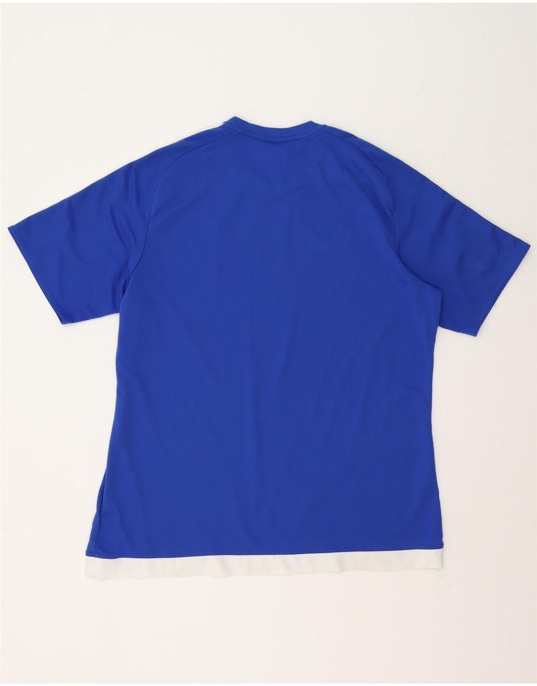 Ανδρικό T-Shirt Climalite Adidas Top XL Blue Colorblock Polyester