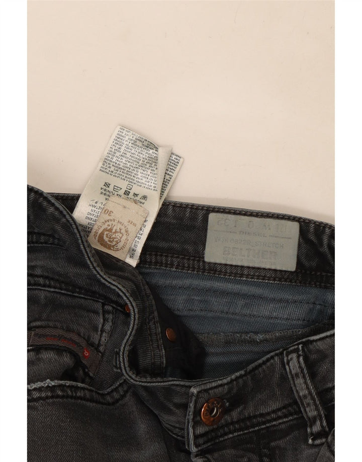 Diesel Γυναικείο Belther Regular Slim Jeans W30 L30 Γκρι βαμβακερό
