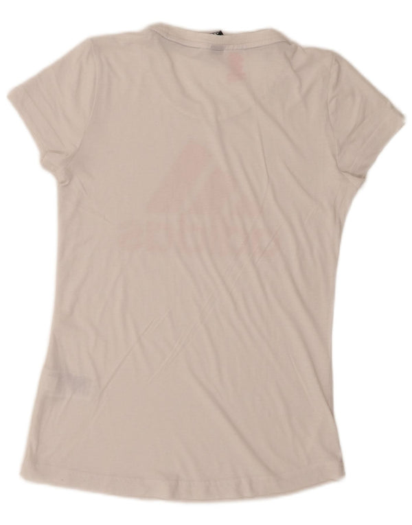 Adidas Graphic T-Shirt Top 14-15 Years White Polyester