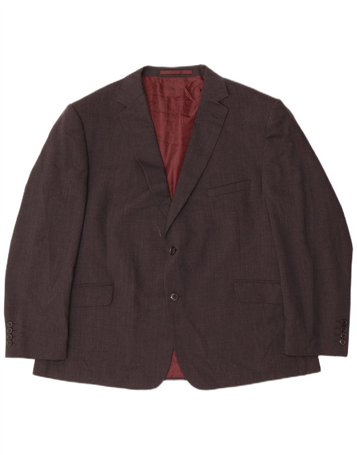 Marks & Spencer Ανδρικό σακάκι σακάκι με 2 κουμπιά UK 48 2XL γκρι μαλλί
