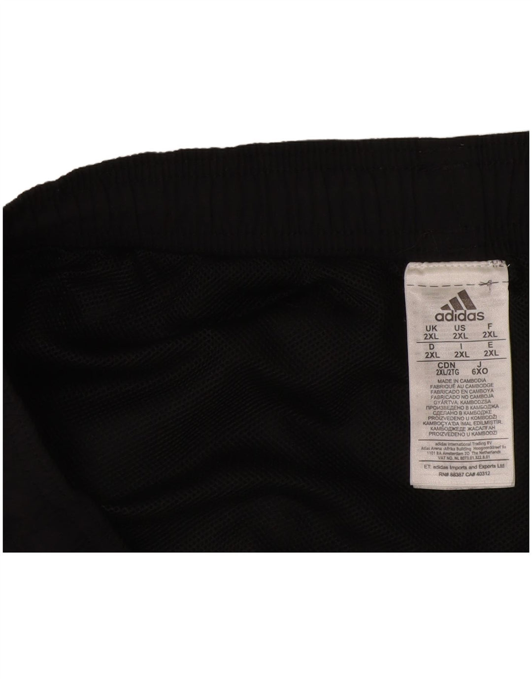 Ανδρικό αθλητικό σορτς Adidas 2XL μαύρο νάιλον
