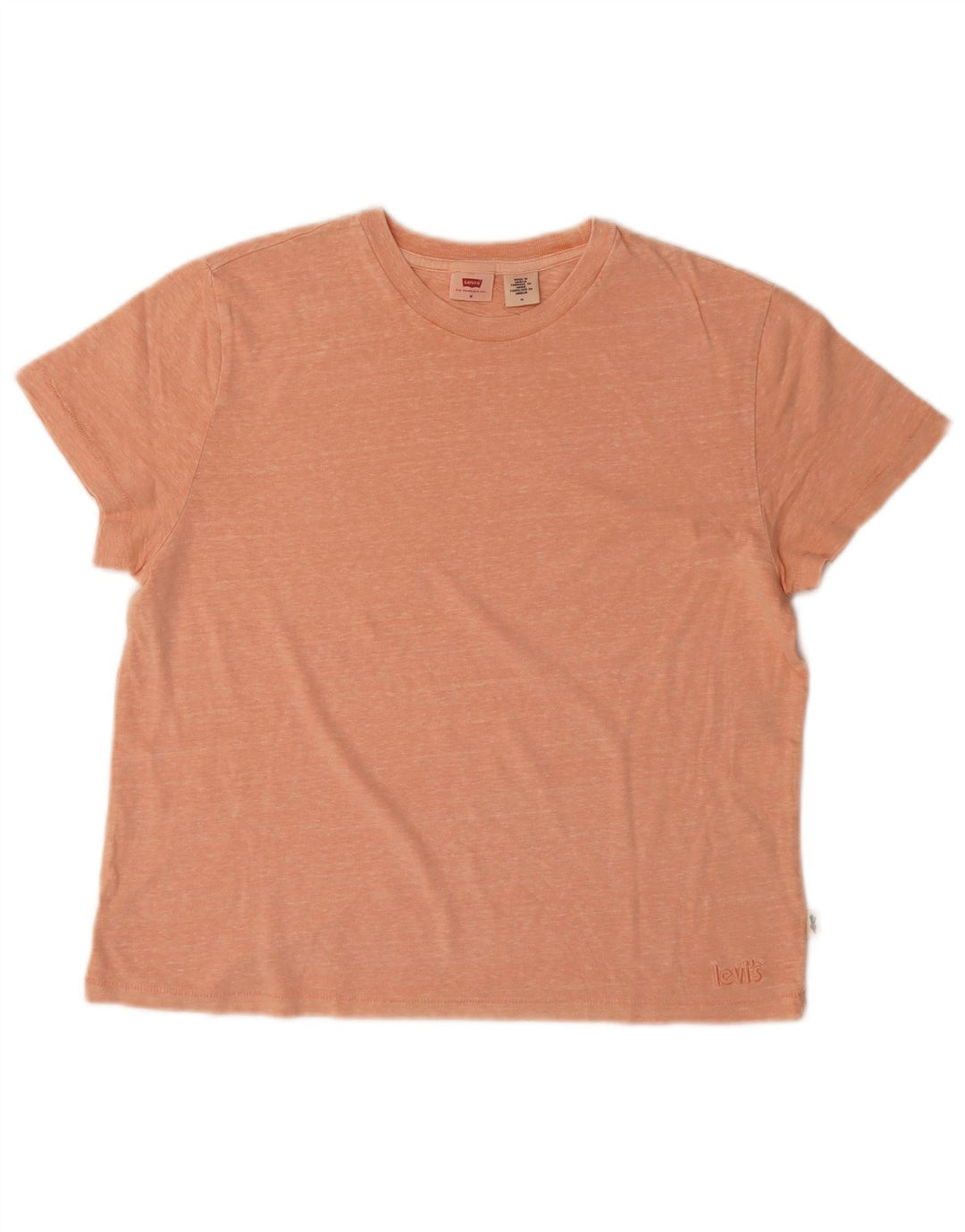 Γυναικείο T-Shirt LEVI'S Top UK 14 Medium Orange