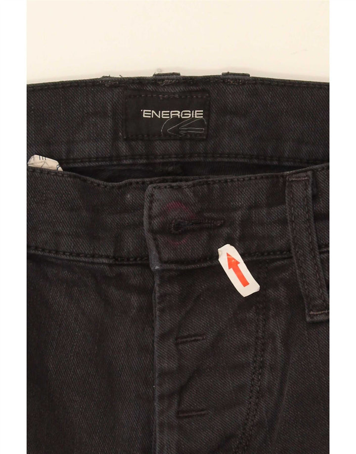 Energie Γυναικείο Slim Jeans W32 L36 Μαύρο βαμβακερό