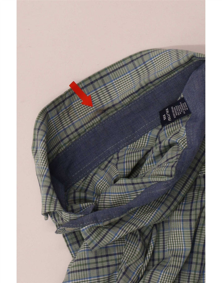 Izod Ανδρικό πουκάμισο κανονικής εφαρμογής 2XL Πράσινο βαμβακερό καρό
