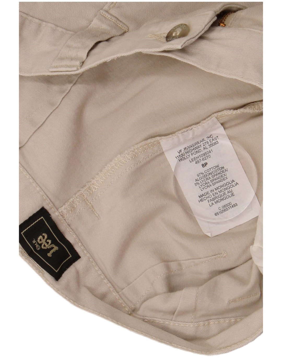 Lee Γυναικείο Casual Σορτς US 8 Medium W28 Μπεζ βαμβακερό