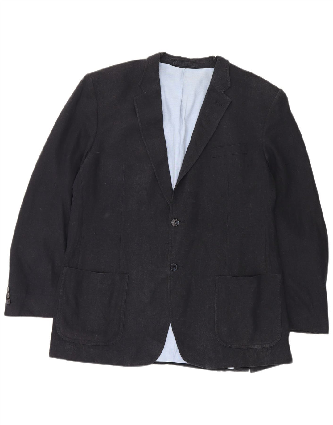 Marks & Spencer Ανδρικό μπουφάν blazer UK 44 XL Navy Blue Flax