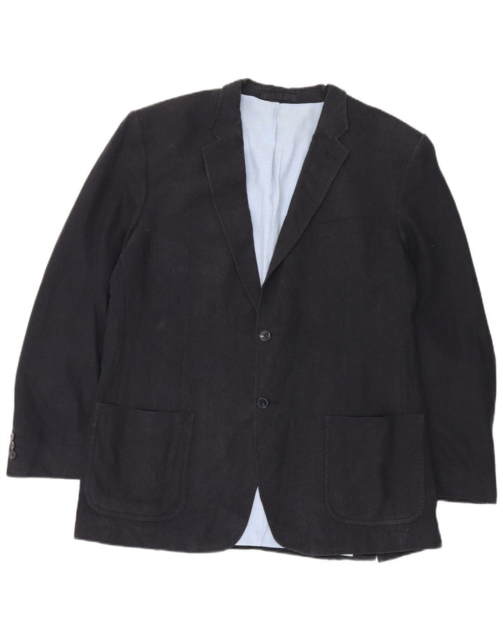 Marks & Spencer Ανδρικό μπουφάν blazer UK 44 XL Navy Blue Flax