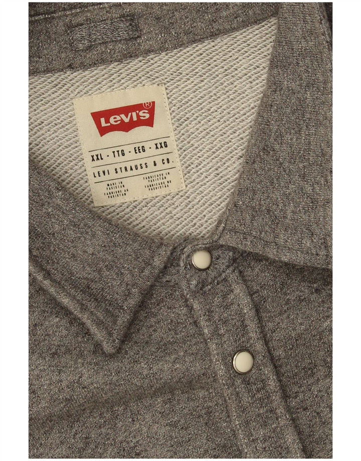 Ανδρικό πουκάμισο Levi's Flannel 2XL Γκρι βαμβακερό
