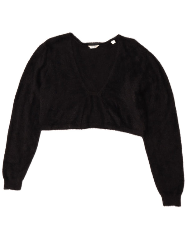 Jack Wills Γυναικείο Bolero Jumper UK 12 Medium Black Cotton