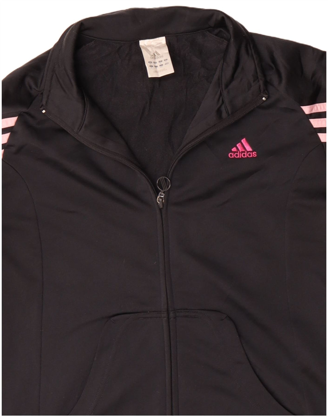 Γυναικεία αθλητική φόρμα ADIDAS Top Jacket UK 14 Medium Black Polyester