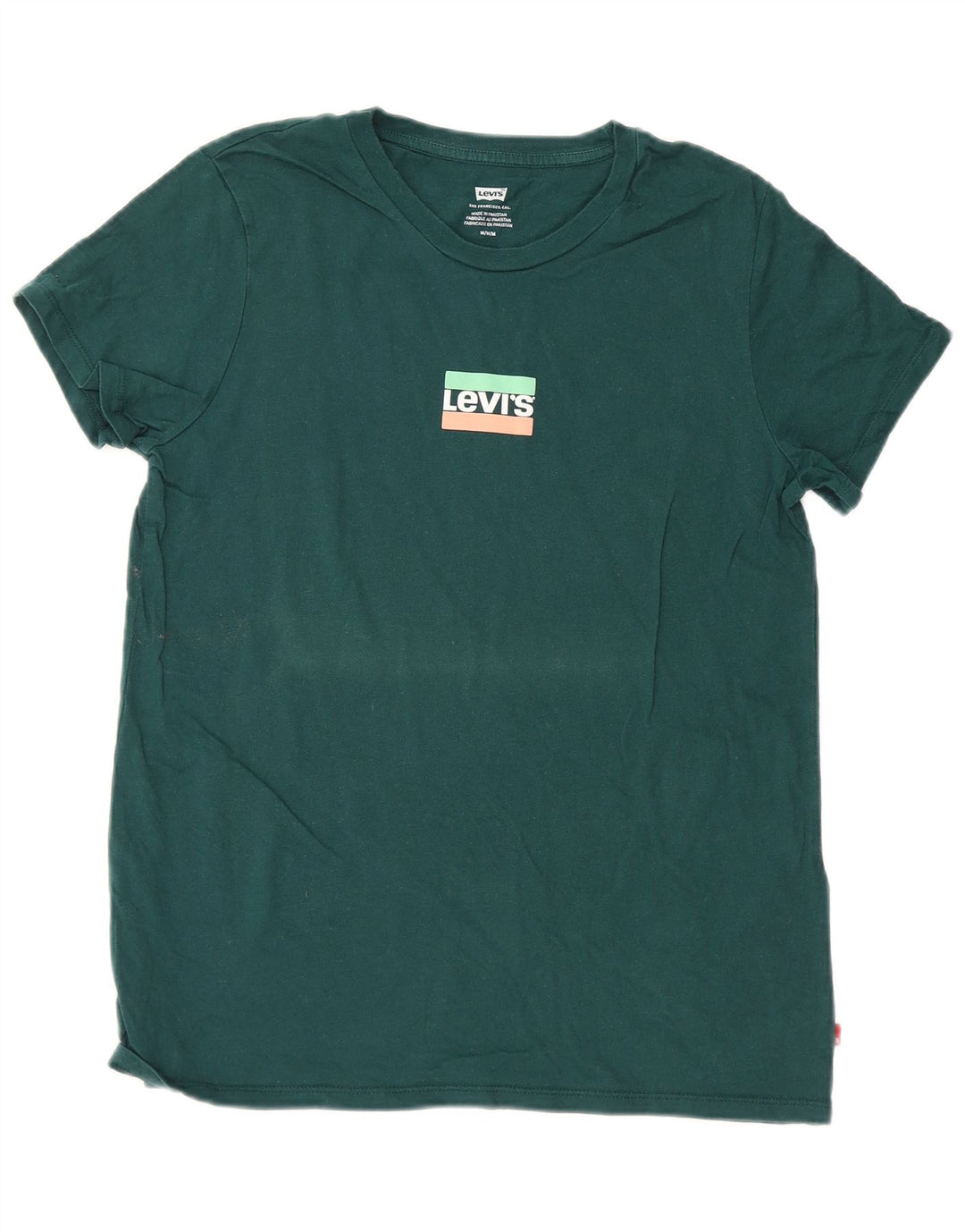 Ανδρικό γραφικό T-Shirt Levi's Top Μεσαίο πράσινο βαμβακερό