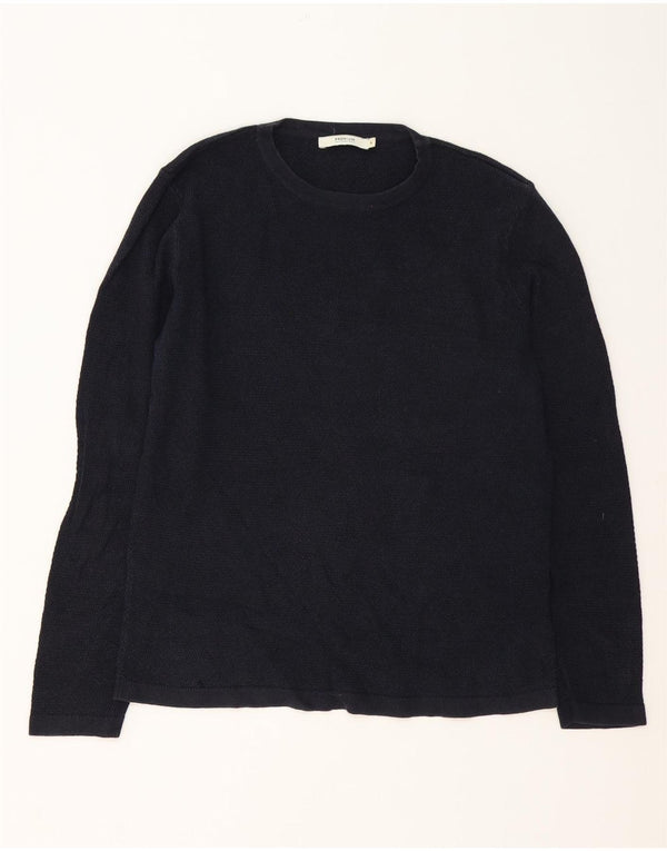 Jack & Jones Ανδρικό πουλόβερ με λαιμόκοψη με λαιμόκοψη μεγάλο μπλε βαμβακερό