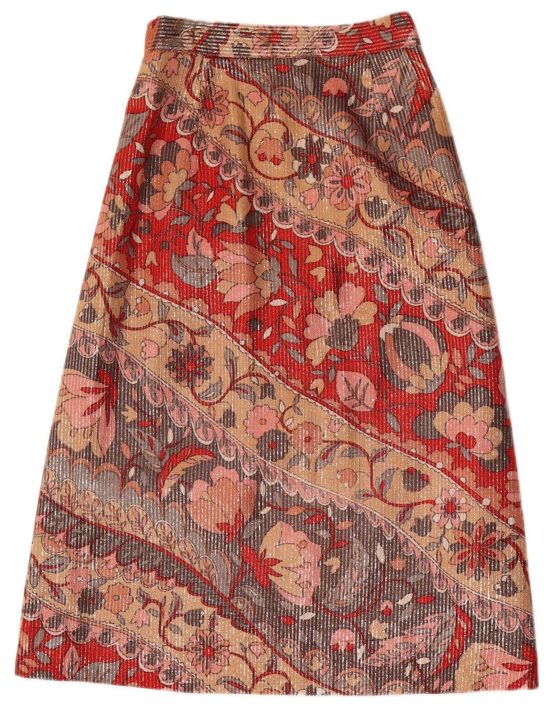 Vintage Γυναικεία Midi Φούστα W26 Μικρή Πολύχρωμη Floral