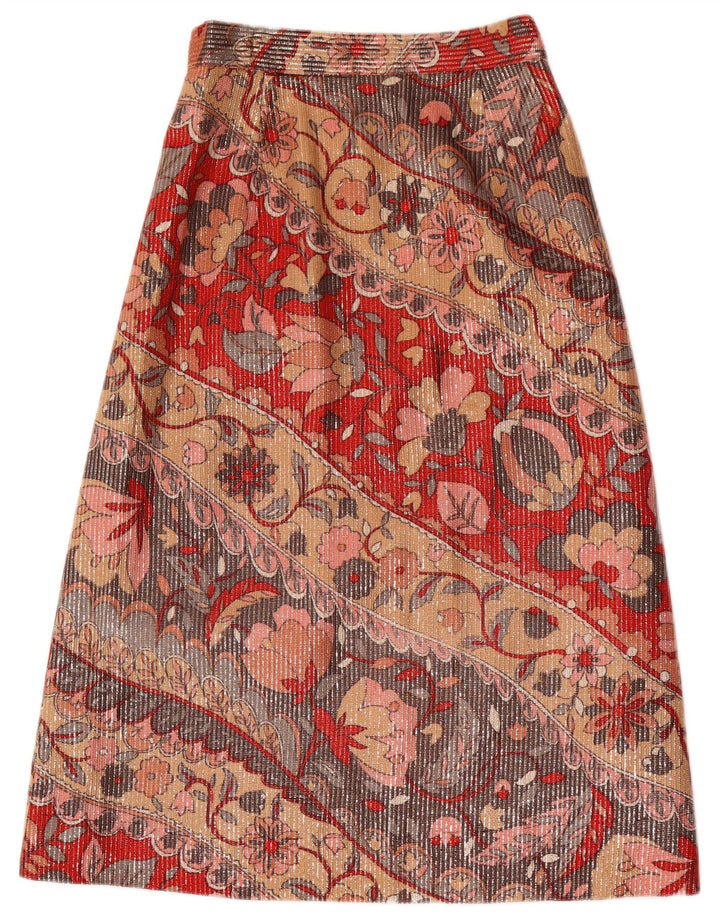 Vintage Γυναικεία Midi Φούστα W26 Μικρή Πολύχρωμη Floral