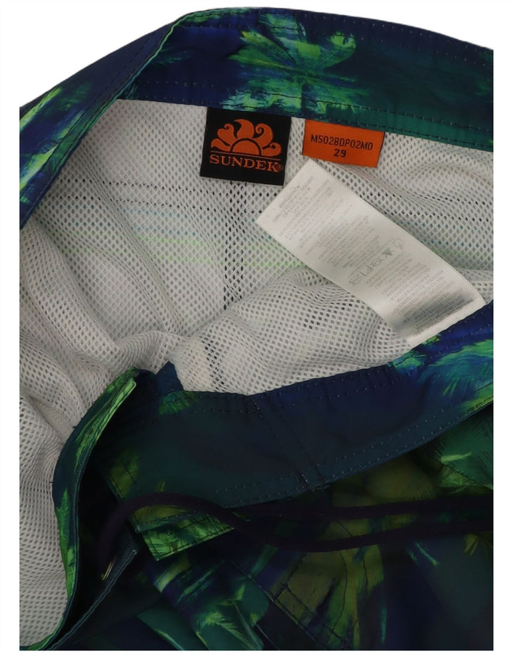 Ανδρικό σορτς κολύμβησης Sundek Μικρό Navy Blue Tie Dye Polyester