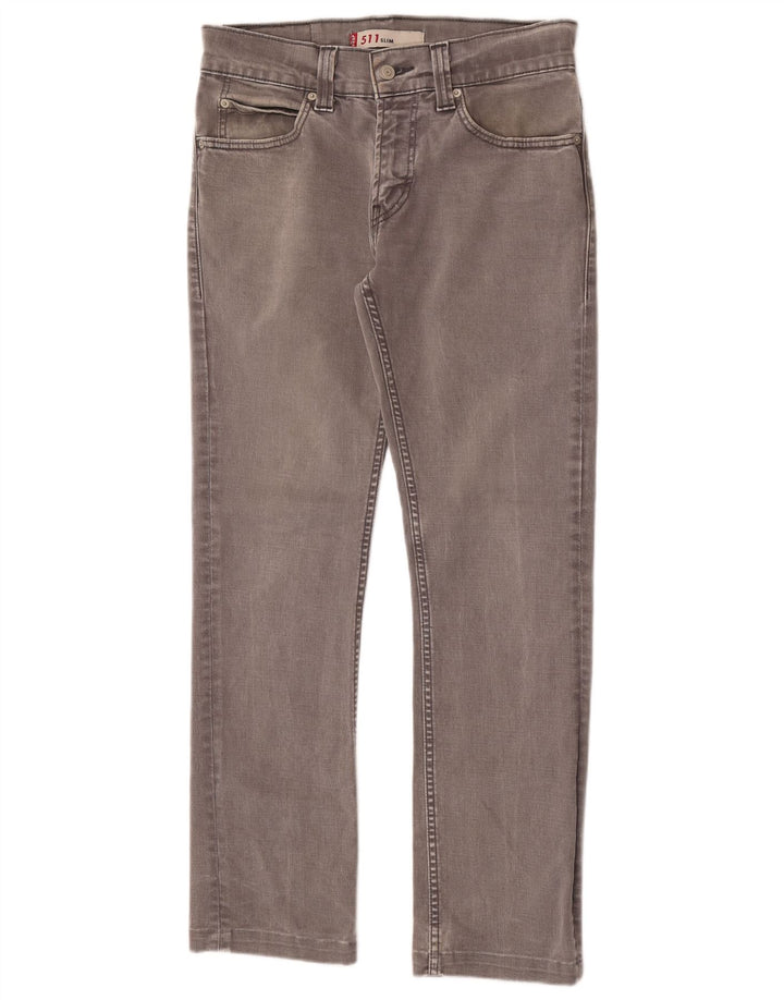 Levi's Mens 511 Slim Jeans W30 L29 Γκρι βαμβακερό