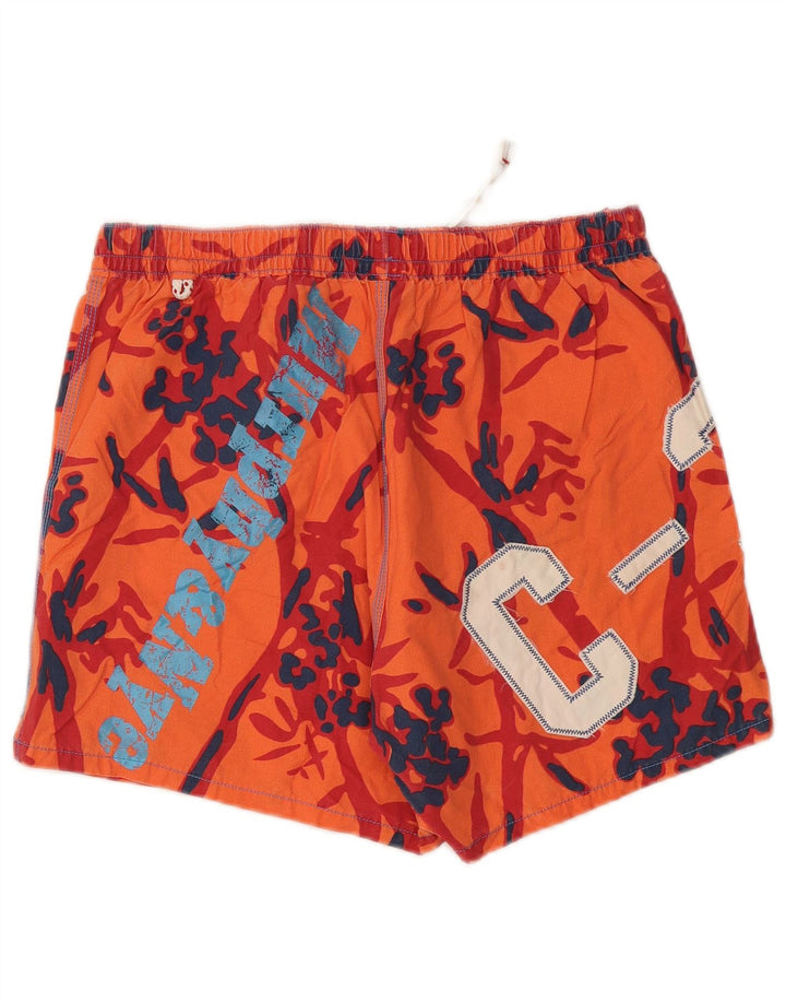 Murphy & Nye Ανδρικό γραφικό σορτς κολύμβησης μεγάλο πορτοκαλί βαμβακερό