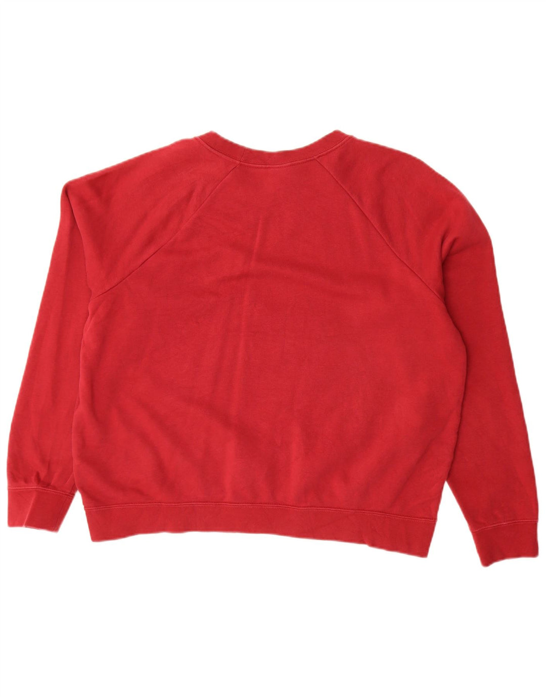 Γυναικείο φούτερ μεγάλου μεγέθους Nike Jumper UK 16 μεγάλο κόκκινο βαμβακερό