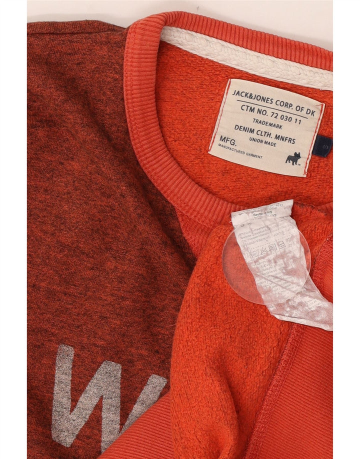 Jack & Jones Ανδρικό γραφικό φούτερ πουκάμισο με μικρό πορτοκαλί βαμβάκι