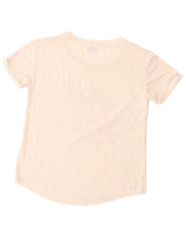 Γυναικείο γραφικό μπλουζάκι New Balance Top UK 12 Medium Grey Flecked