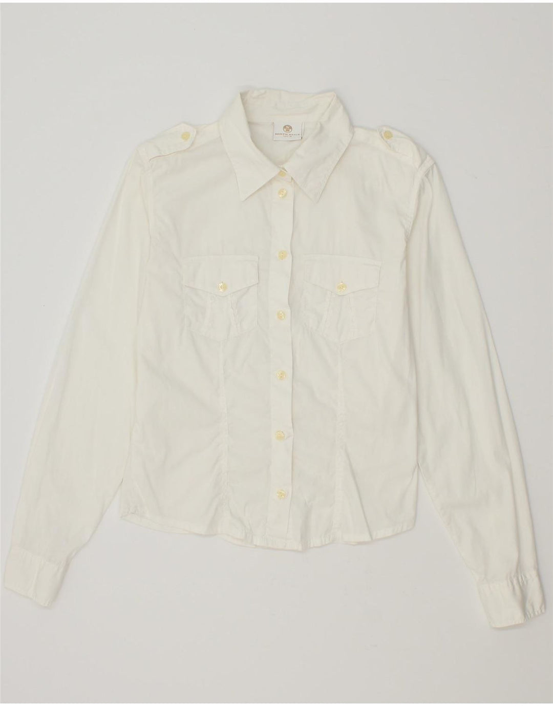 NORTH SAILS Womens Graphic Shirt UK 12 Medium White Vintage North Sails and Second-Hand North Sails from Messina Hembry 