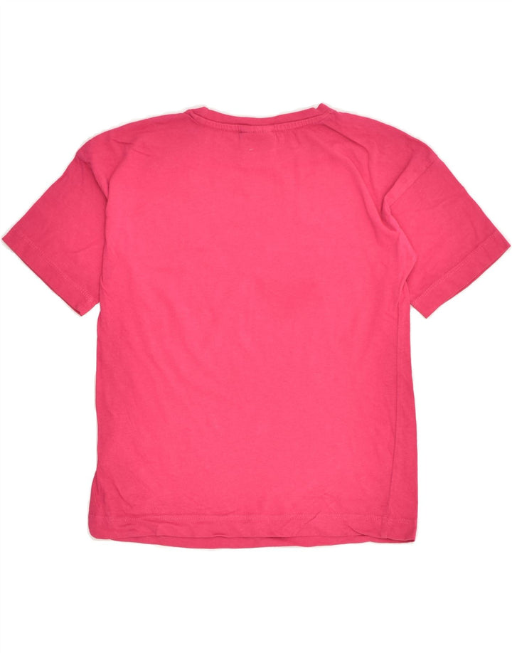 DIADORA Girls Graphic T-Shirt Top 8-9 Years Medium Pink Cotton | Vintage Diadora | Thrift | Second-Hand Diadora | Used Clothing | Messina Hembry 