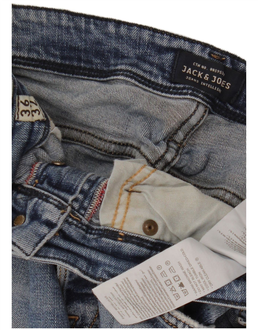 Ανδρικό τζιν σορτς JACK & JONES W36 μεγάλο μπλε βαμβακερό