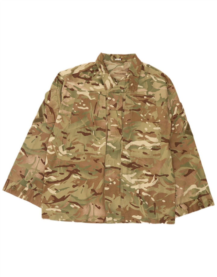 Vintage Ανδρικό Military Jacket UK 40 Large Khaki Camouflage Polyester