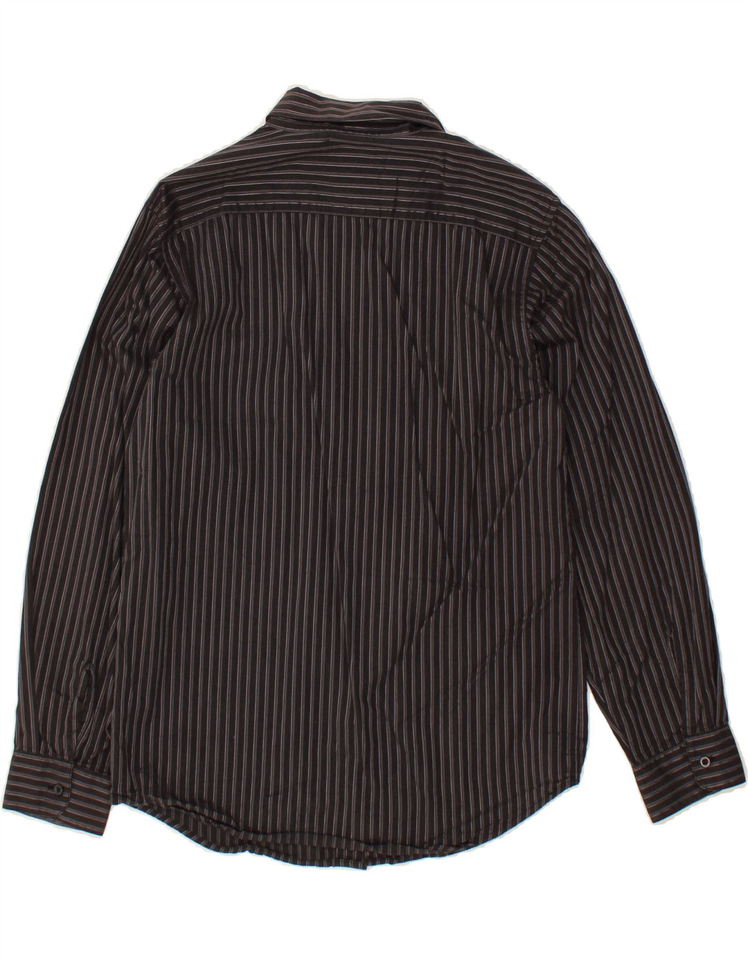 DOCKERS Boys Shirt 14-15 Years Large Black Striped Cotton Vintage Dockers and Second-Hand Dockers from Messina Hembry 