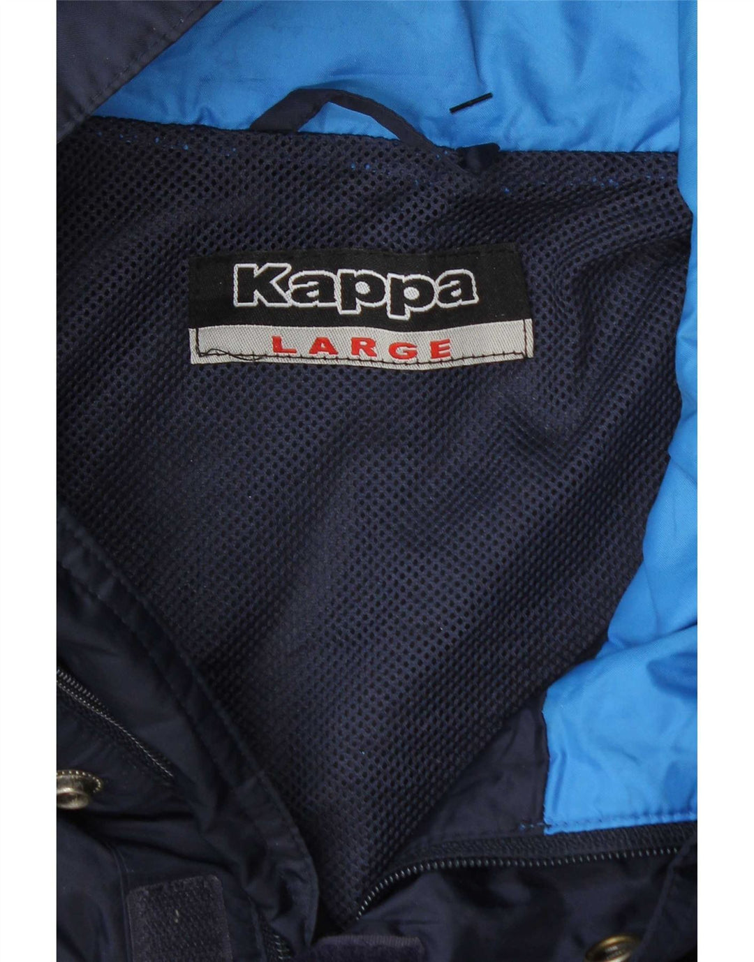 Ανδρικό γραφικό τζάκετ αντιανεμικό Kappa 40 UK 40 Large Navy Blue Colourblock