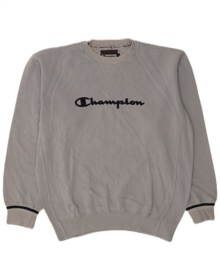 Ανδρική γραφική φούτερ Champion Jumper Large Blue Cotton Classic