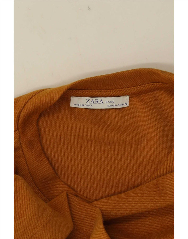 Zara γυναικείο τοπ μακρυμάνικο UK 10 Small Orange