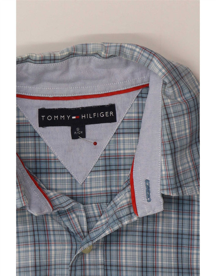 Ανδρικό πουκάμισο Tommy Hilfiger Μικρό Μπλε καρό