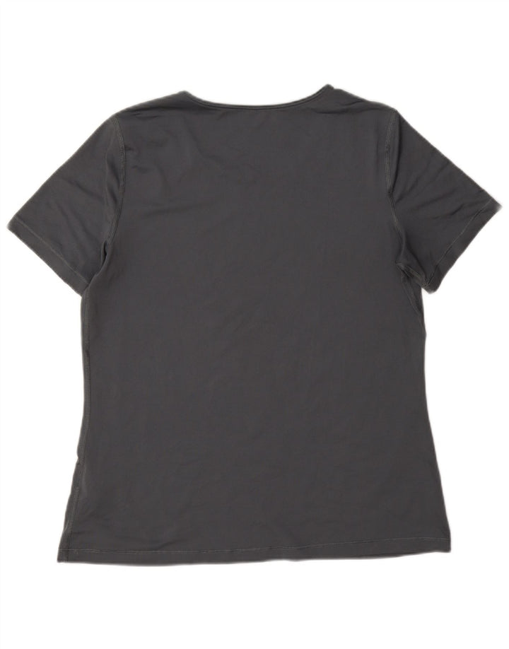 Γυναικείο T-shirt Nike Dri Fit Top UK 16 Large Grey Polyester