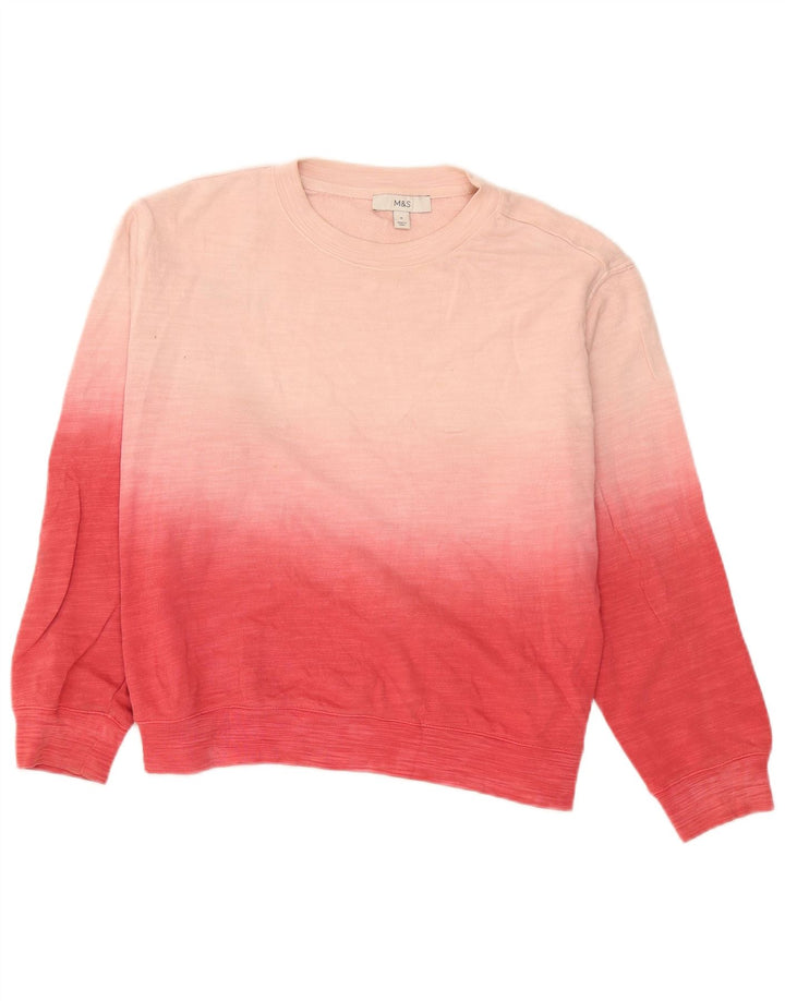 Γυναικεία φούτερ Marks & Spencer Jumper UK 14 Medium Pink Colourblock