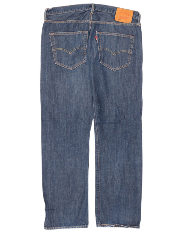 Levi's Mens 501 Straight Jeans W36 L30 Blue Cotton