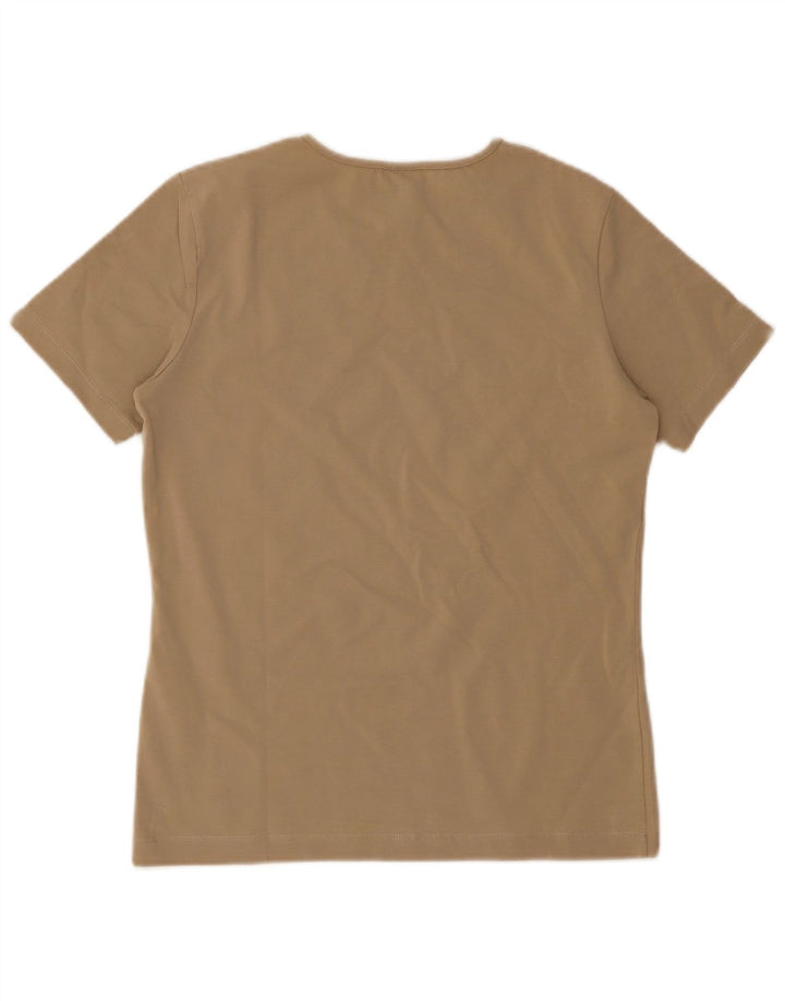 Trussardi Γυναικείο T-Shirt Top UK 14 Large Beige
