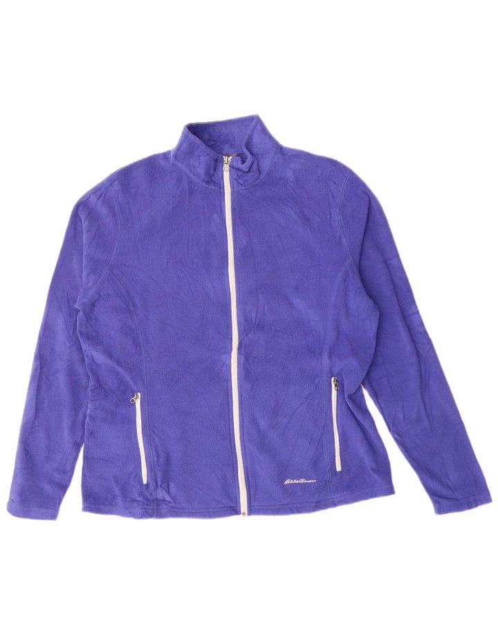 Eddie Bauer Γυναικείο Fleece Jacket UK 16 Large Purple Polyester