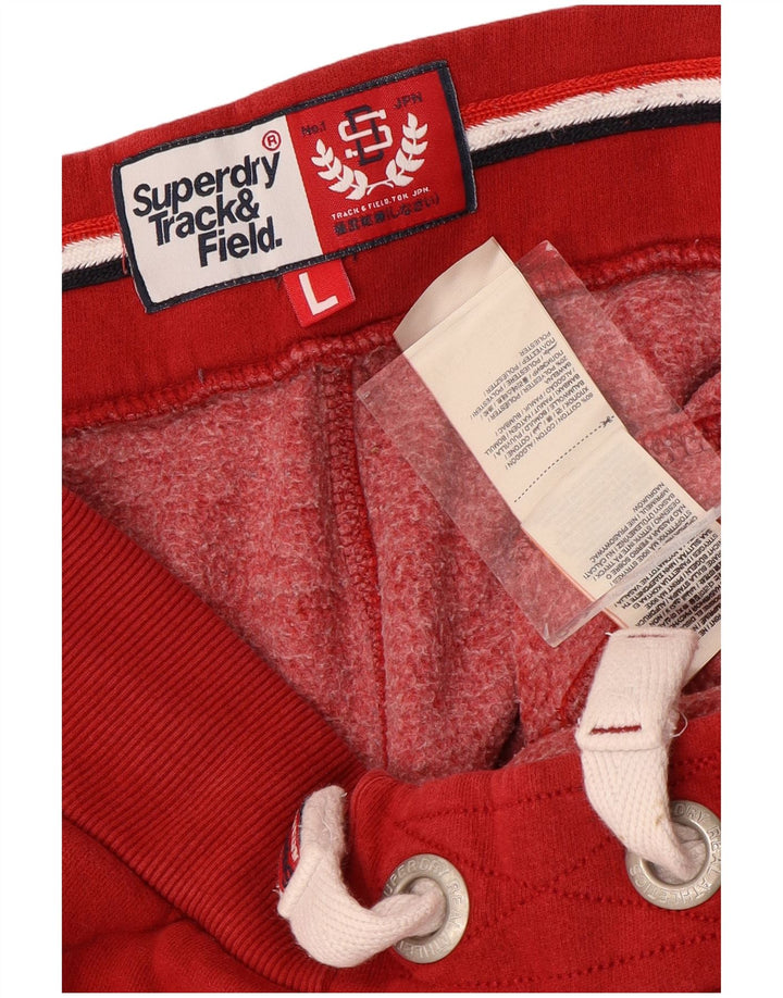 SUPERDRY Ανδρικές φόρμες γραφικές αθλητικές φόρμες Joggers μεγάλο κόκκινο