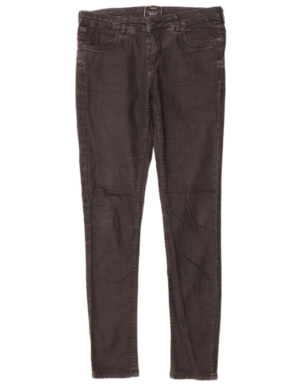 Γυναικείο Skinny Jeans Oasis UK 12 Medium W32 L32 Γκρι βαμβακερό