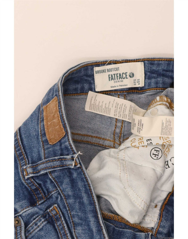 Fat Face Bootcut Jeans UK 12 Medium W30 L29 Blue Cotton