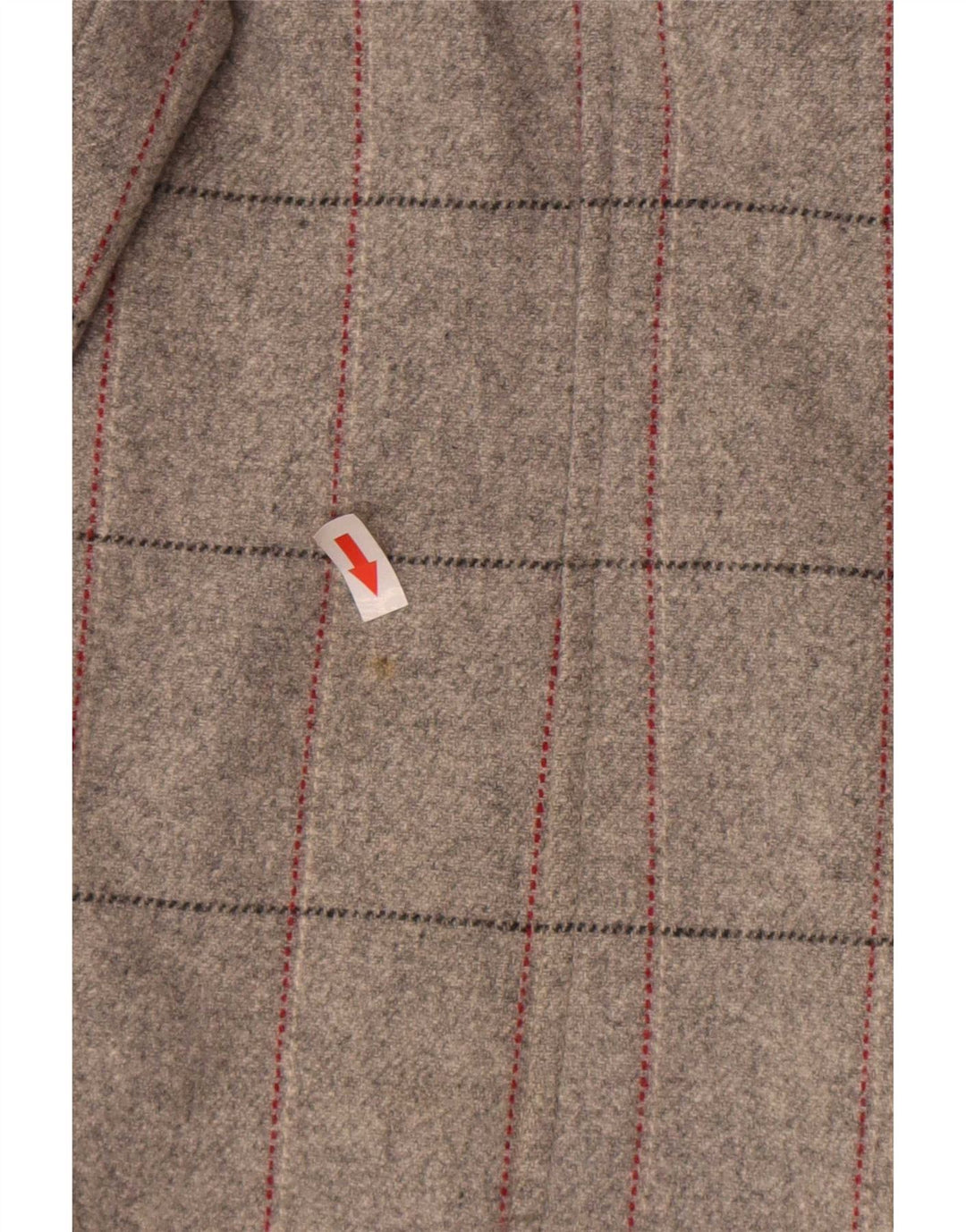 Marks & Spencer Γυναικείο παλτό με διπλό στήθος UK 18 XL Grey Check New Wool