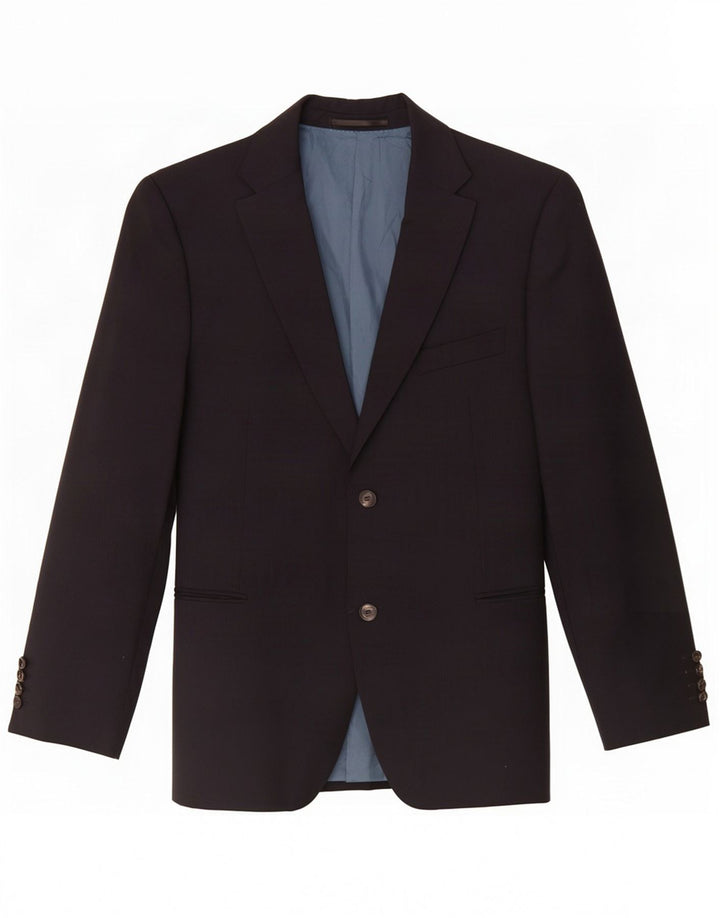 Hugo Boss Ανδρικό σακάκι με 2 κουμπιά UK 42 XL Μαλλί με ρίγες σε μπλε μπλέ